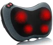 3D Home Office Use Shiatsu Body Massager Back Shoulder Neck Rolling Kneading Massage Pillow with Heating Compress